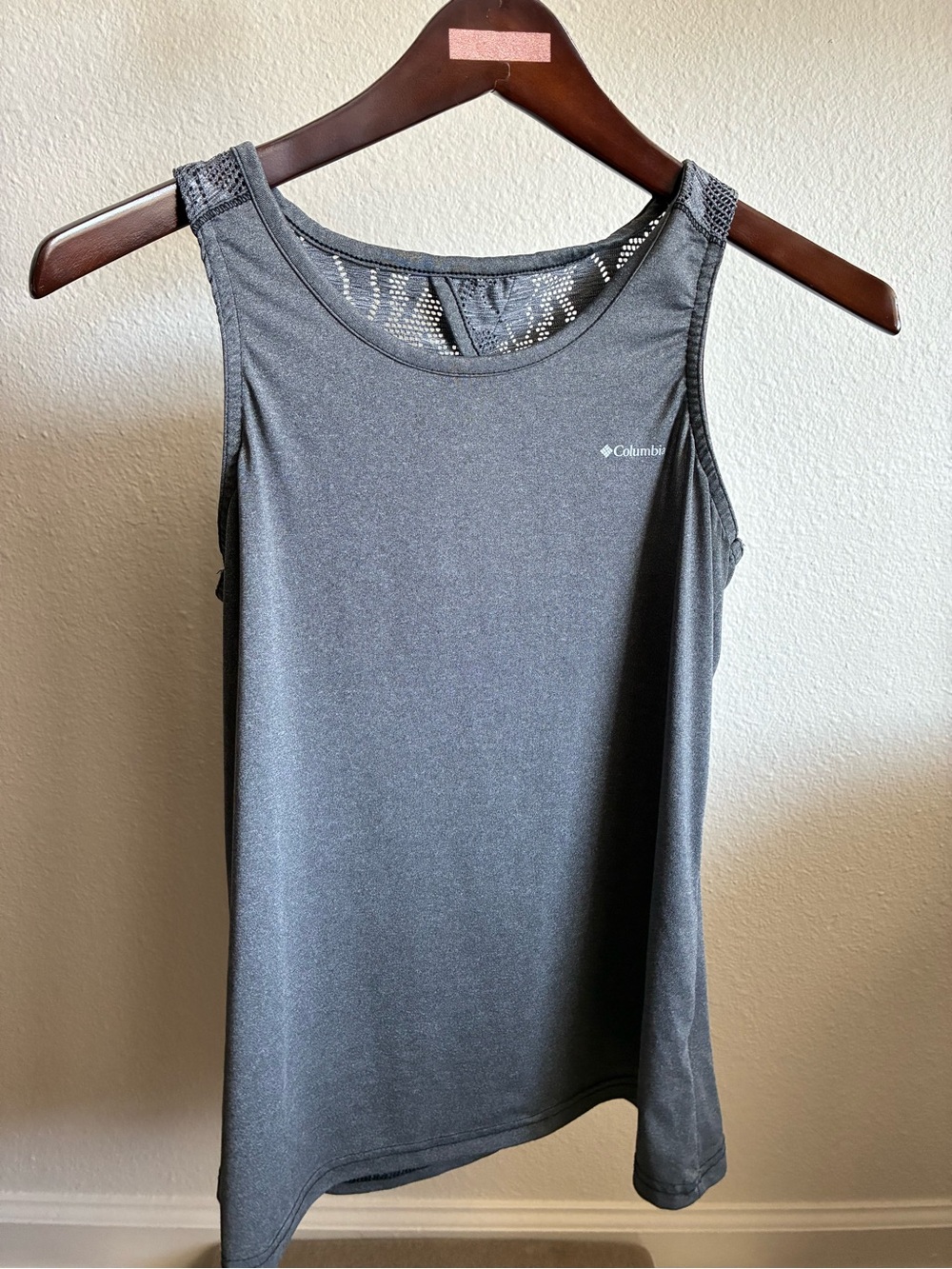 Columbia Women's Charcoal Grey Mesh-Back Performance Tank